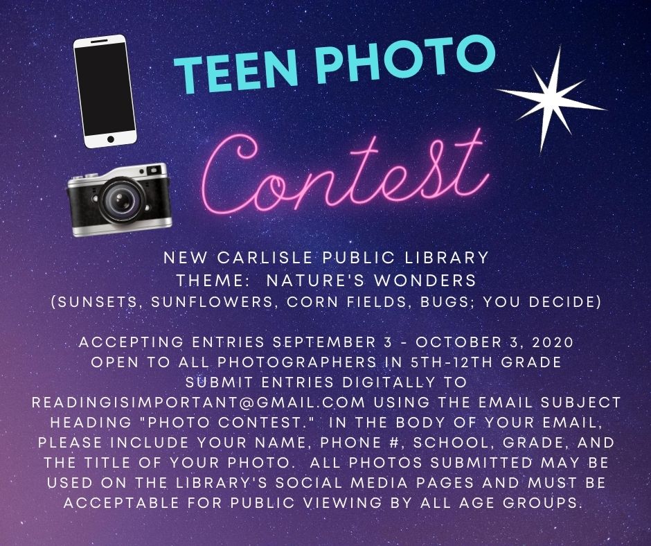 Flyer for Teen Photography Contest 